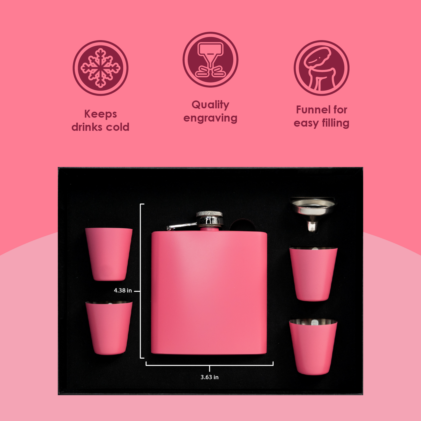 F*CK YOUR PSR Stainless-Steel Flask Set