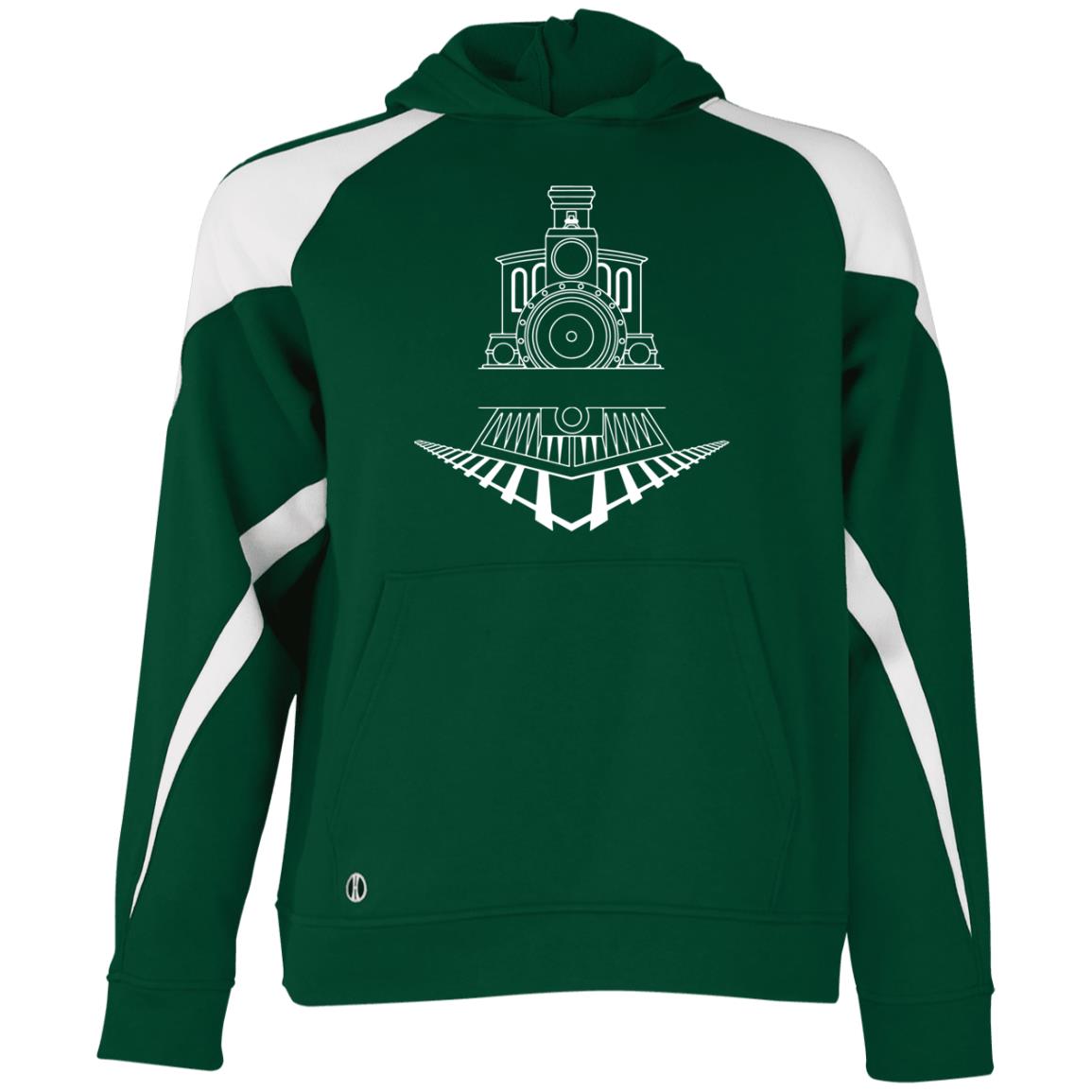 Locomotive Youth Athletic Colorblock Fleece Hoodie