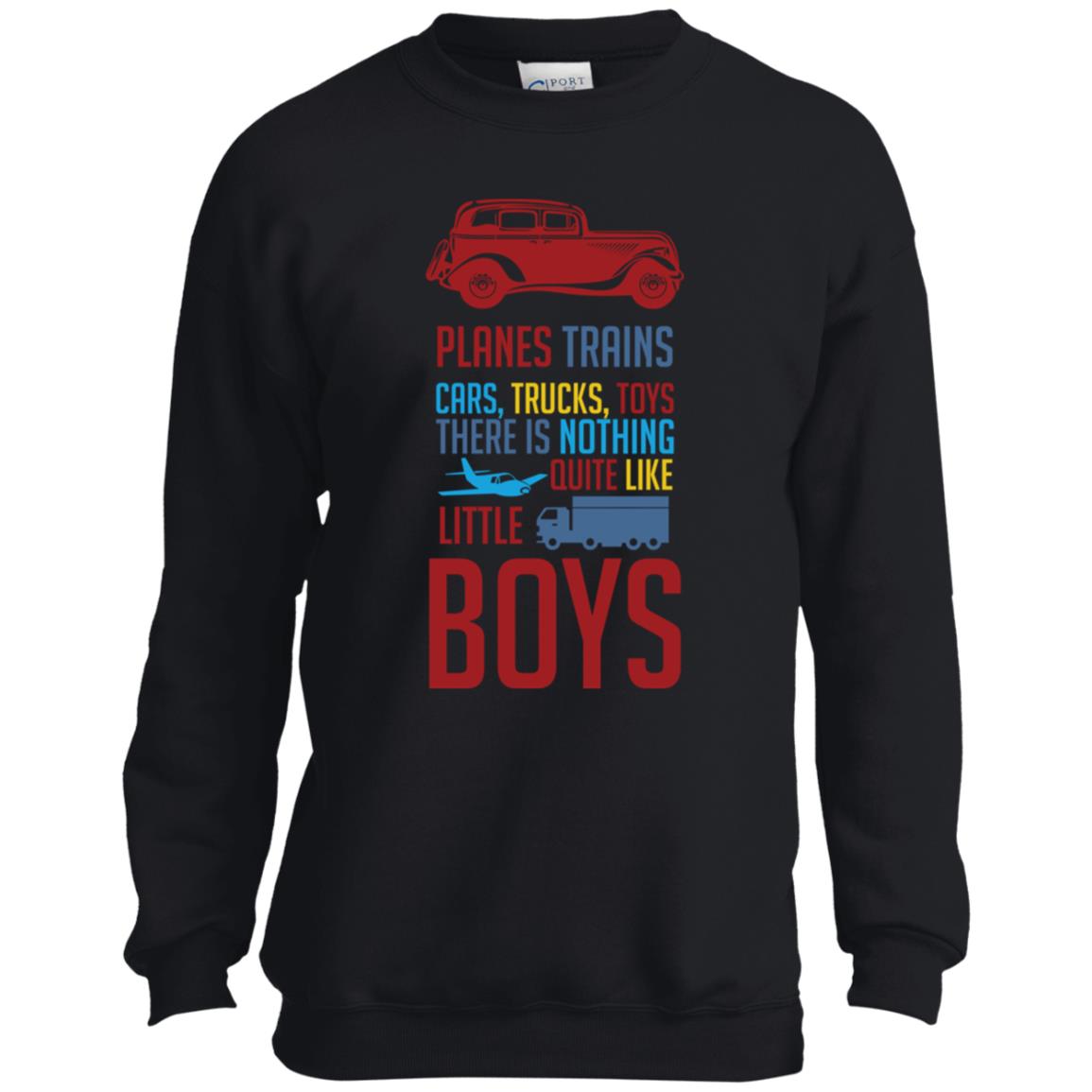 Planes, Trains, Cars...Youth Crewneck Sweatshirt