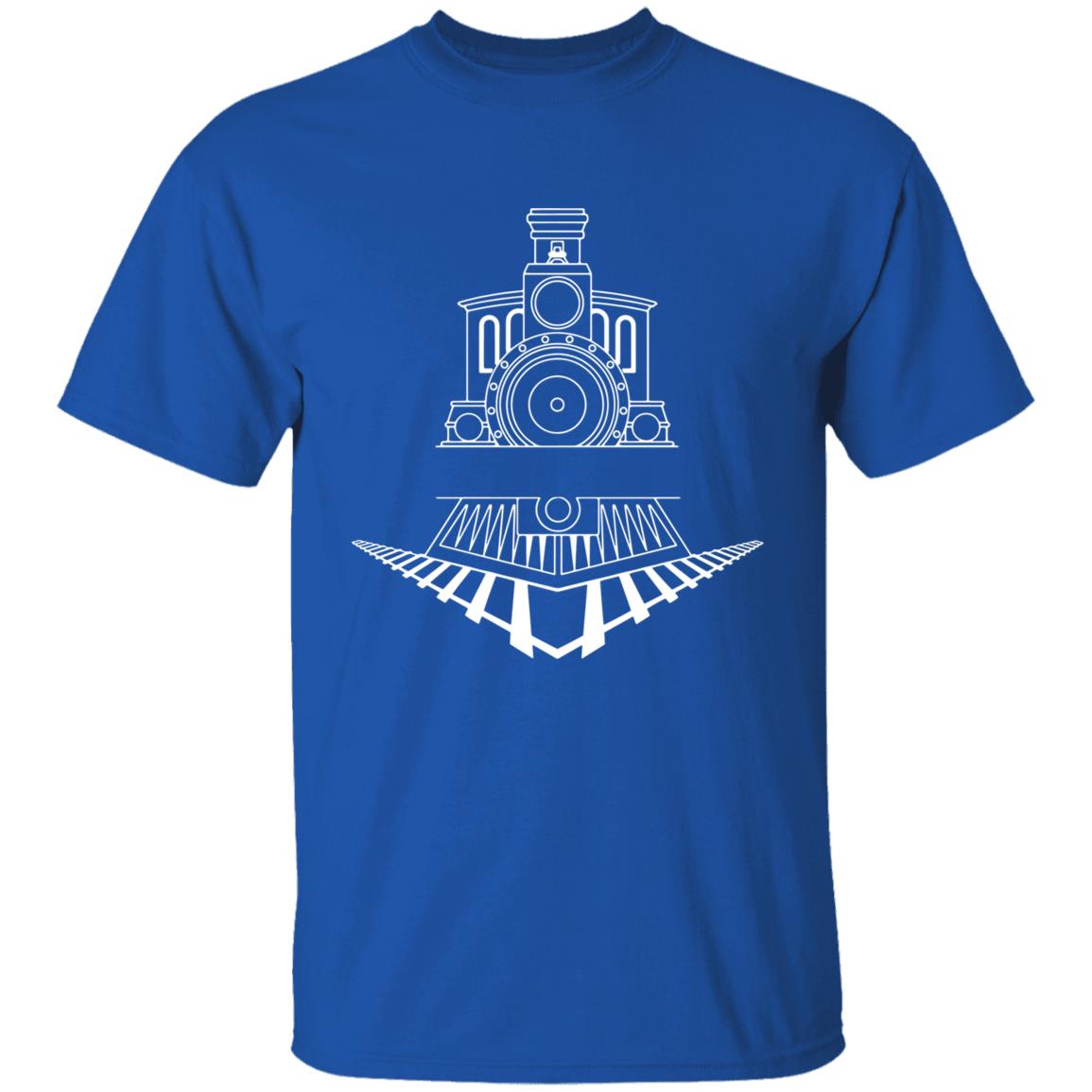 Steam Ahead Tee – Classic Train Line Art Shirt