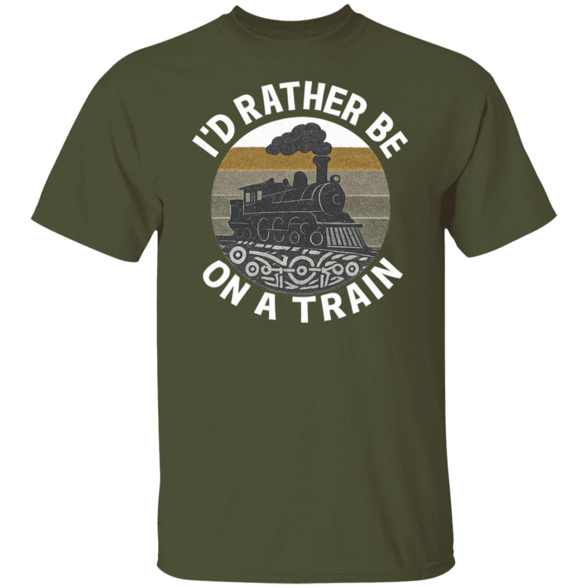 I’d Rather Be on a Train Tee – Built for the Rail-Minded