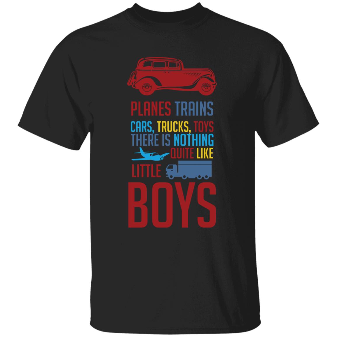 Planes, Trains & Toys Youth Tee – Colorful Little Boys Quote Shirt