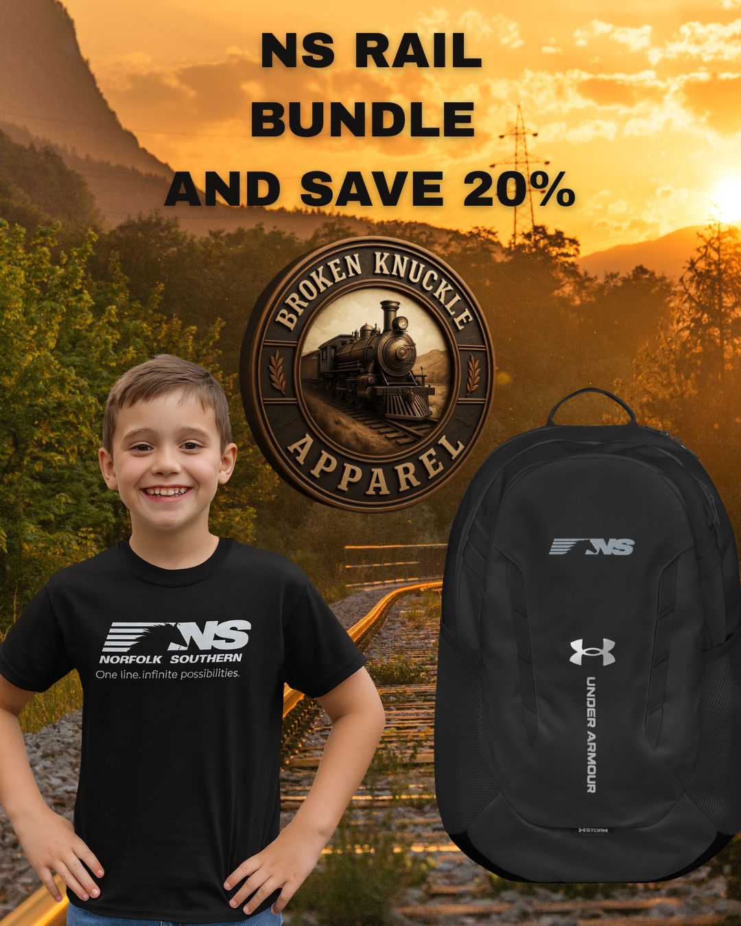 Norfolk Southern Youth Tee – “One Line. Infinite Possibilities.