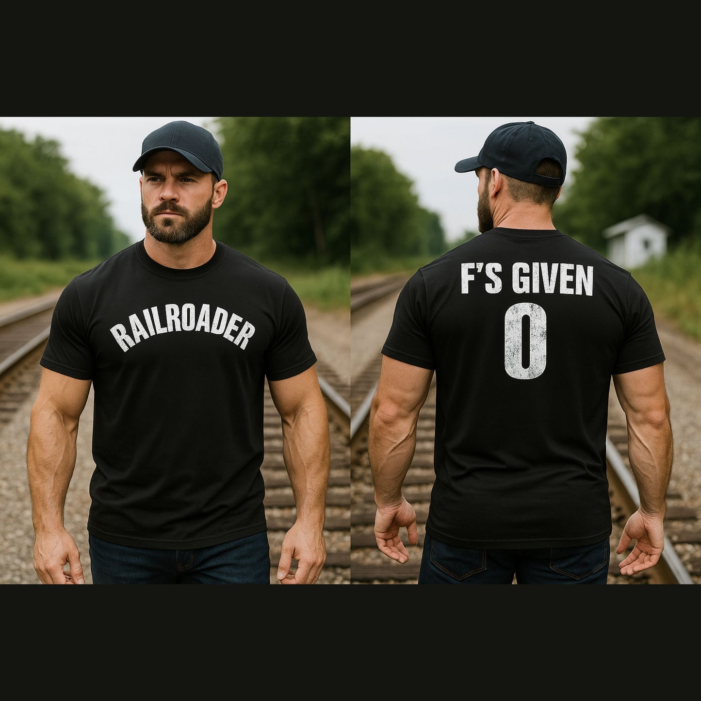 Railroader F's Given Heavyweight Classic T-Shirt