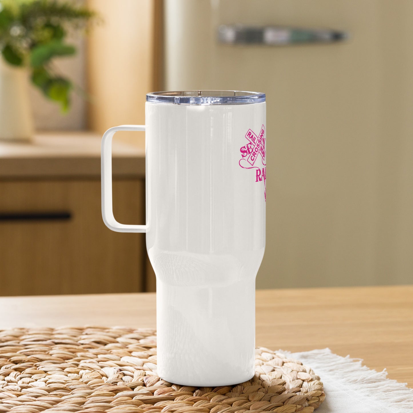 Sexy Railroad Wife Travel mug with a handle