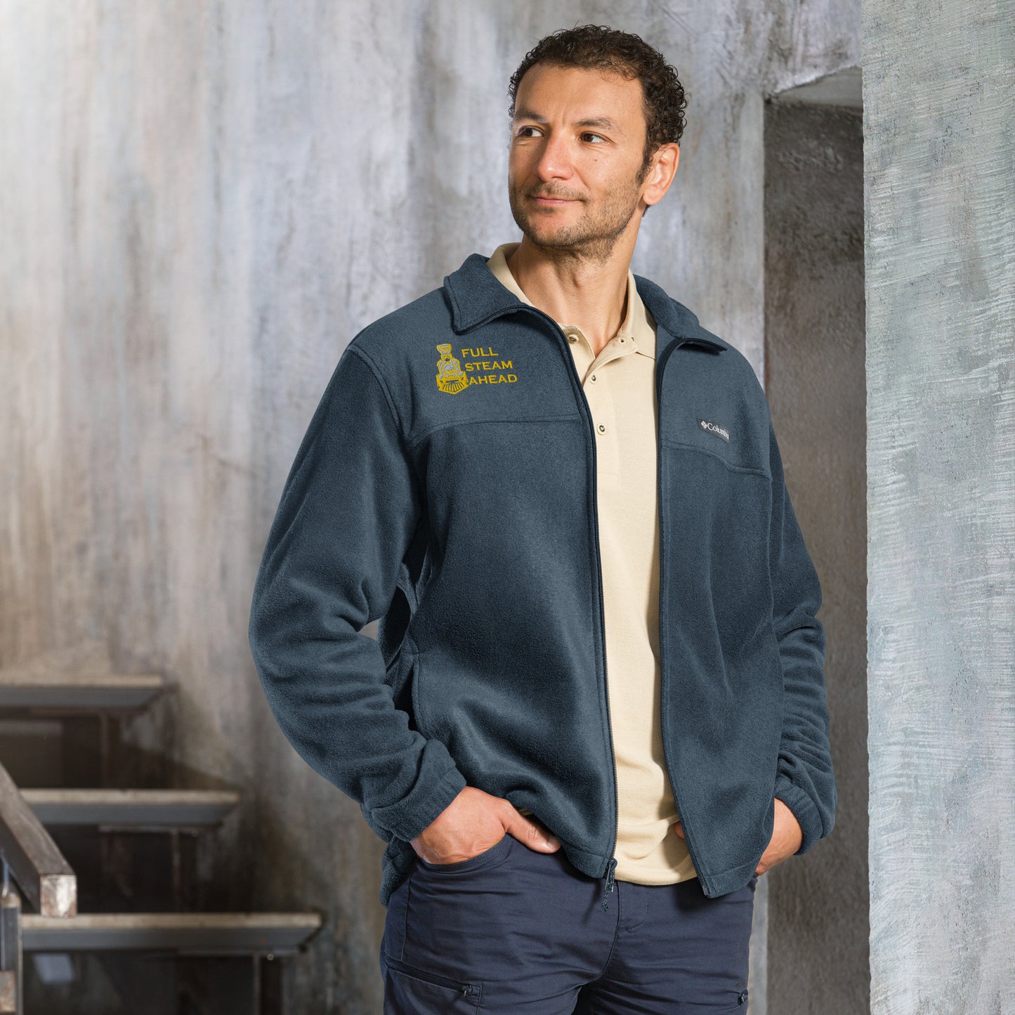 Full Steam Ahead Columbia fleece jacket