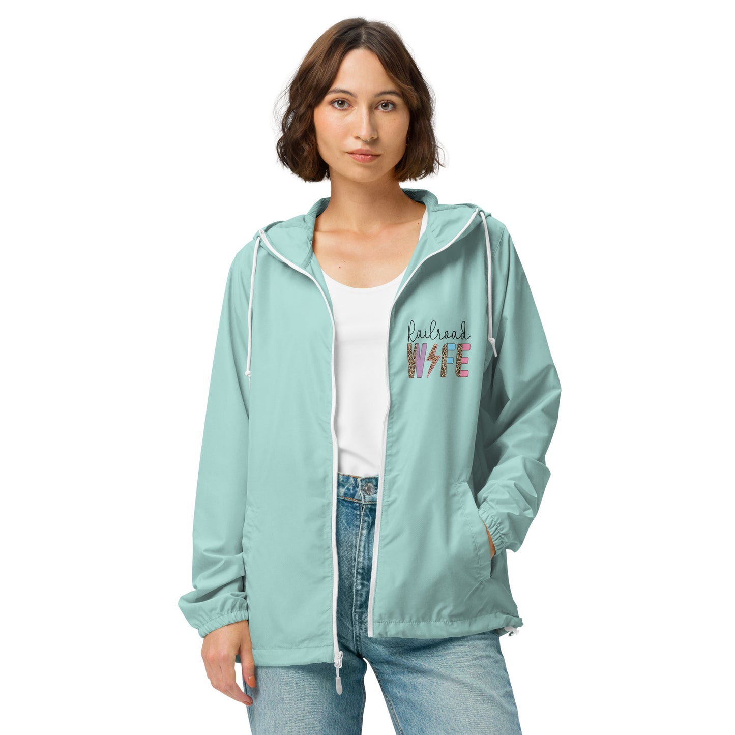 Railroad Wife lightweight zip up windbreaker