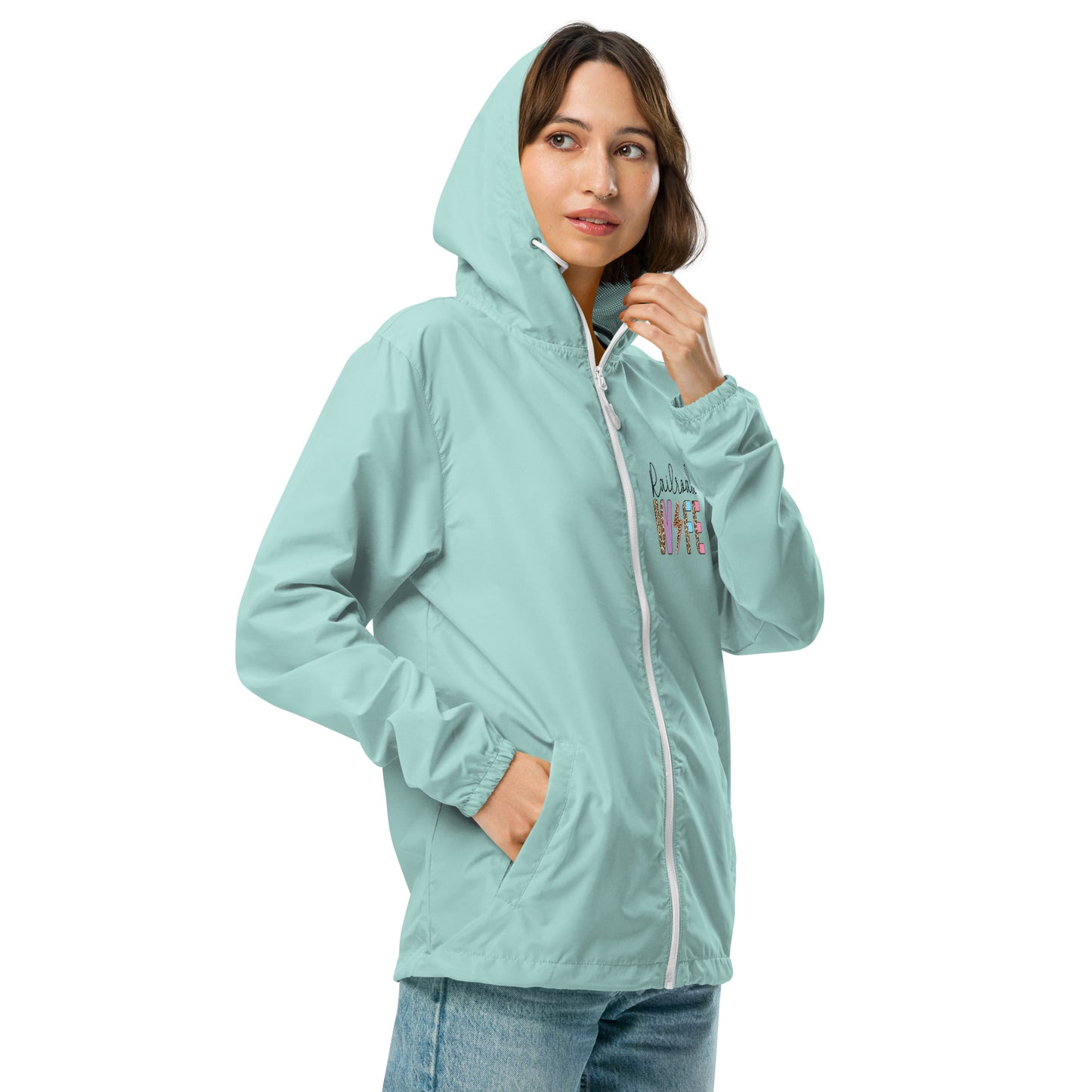 Railroad Wife lightweight zip up windbreaker