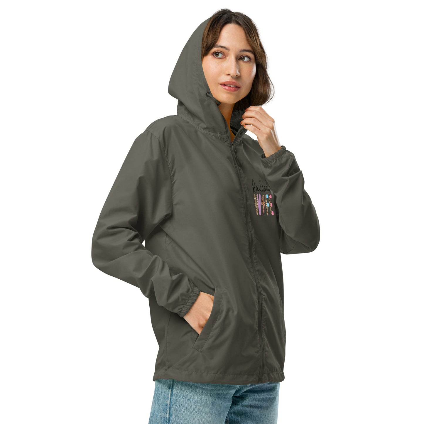 Railroad Wife lightweight zip up windbreaker