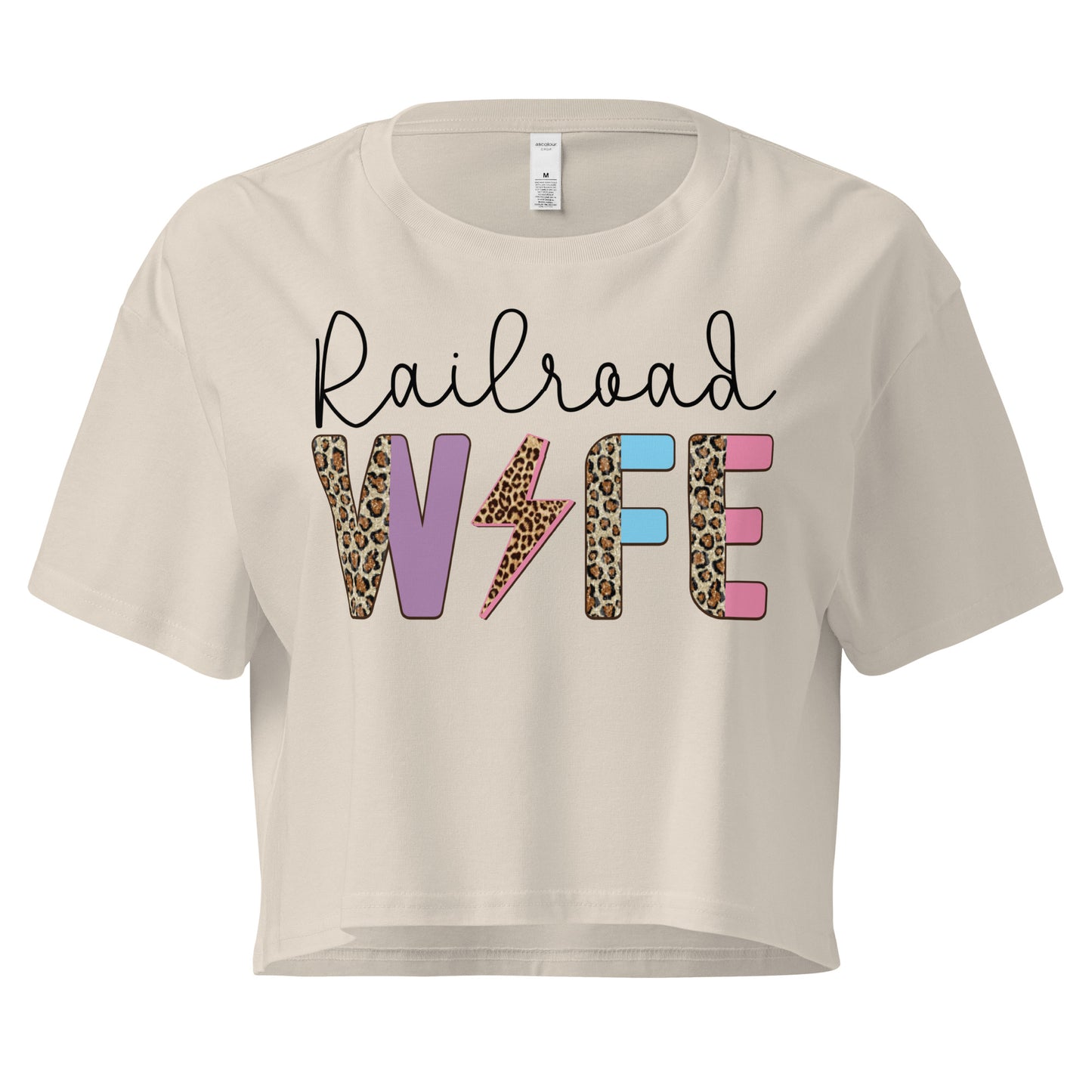 Railroad Wife Crop Tee – Tough Love, Bold Style