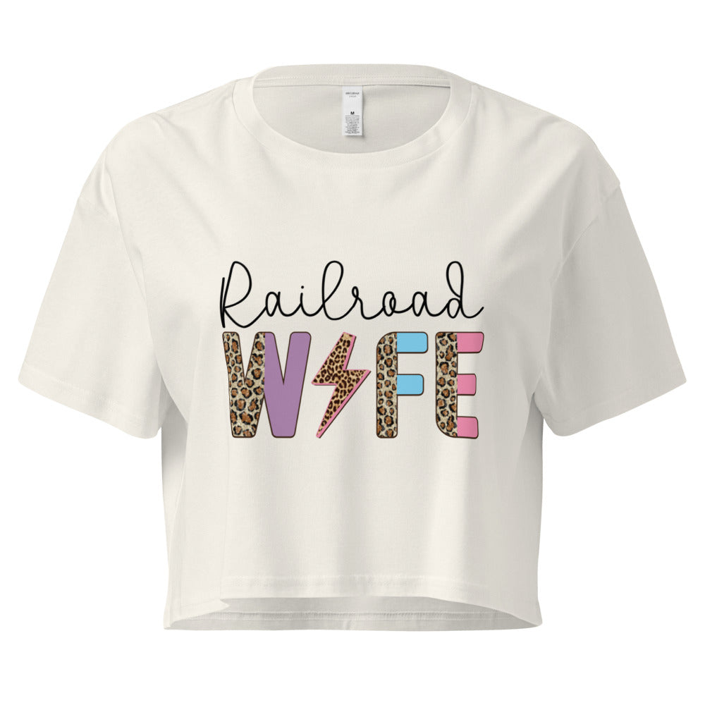 Railroad Wife Women’s Crop Top – Trendy Railfan Apparel