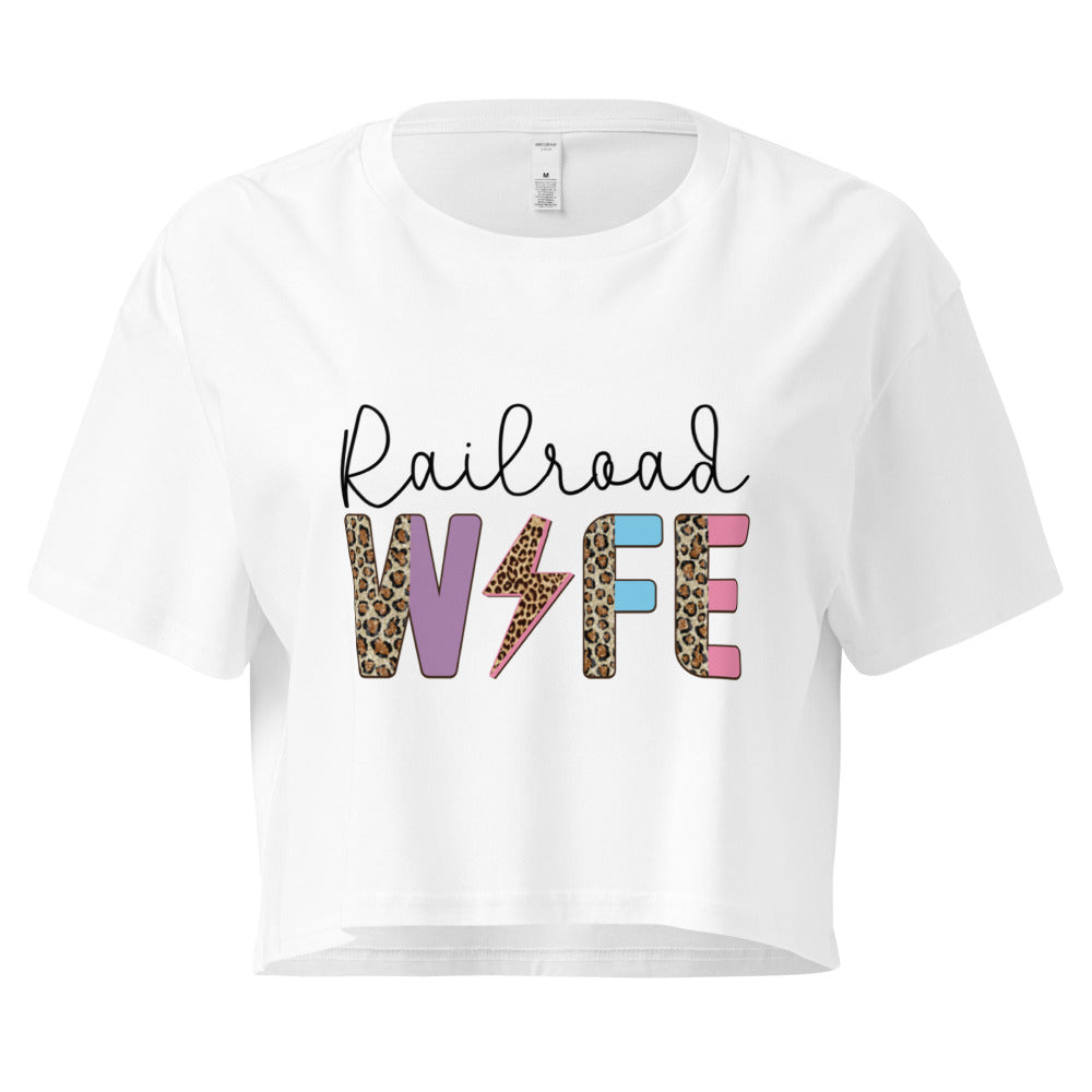 Railroad Wife Women’s Crop Top – Trendy Railfan Apparel