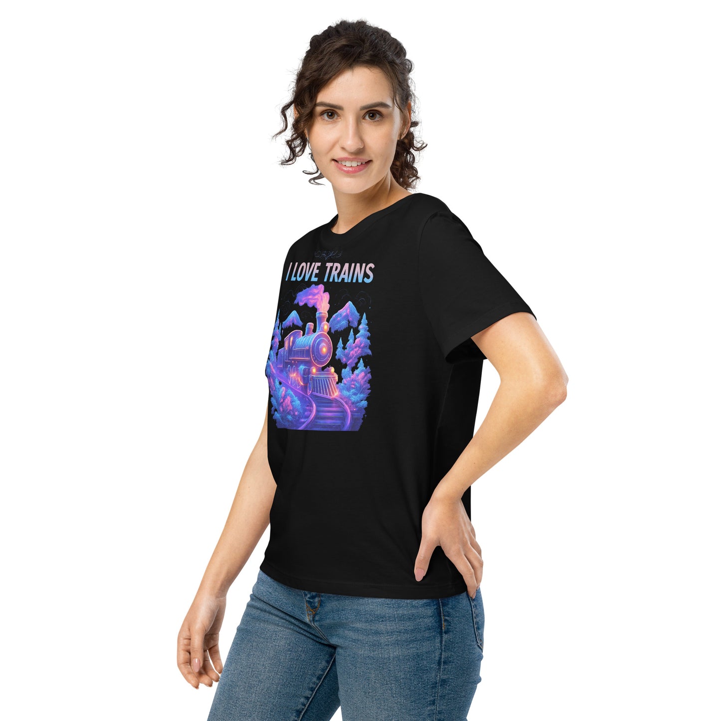 I Love Trains Women’s Organic T-Shirt | Stanley/Stella