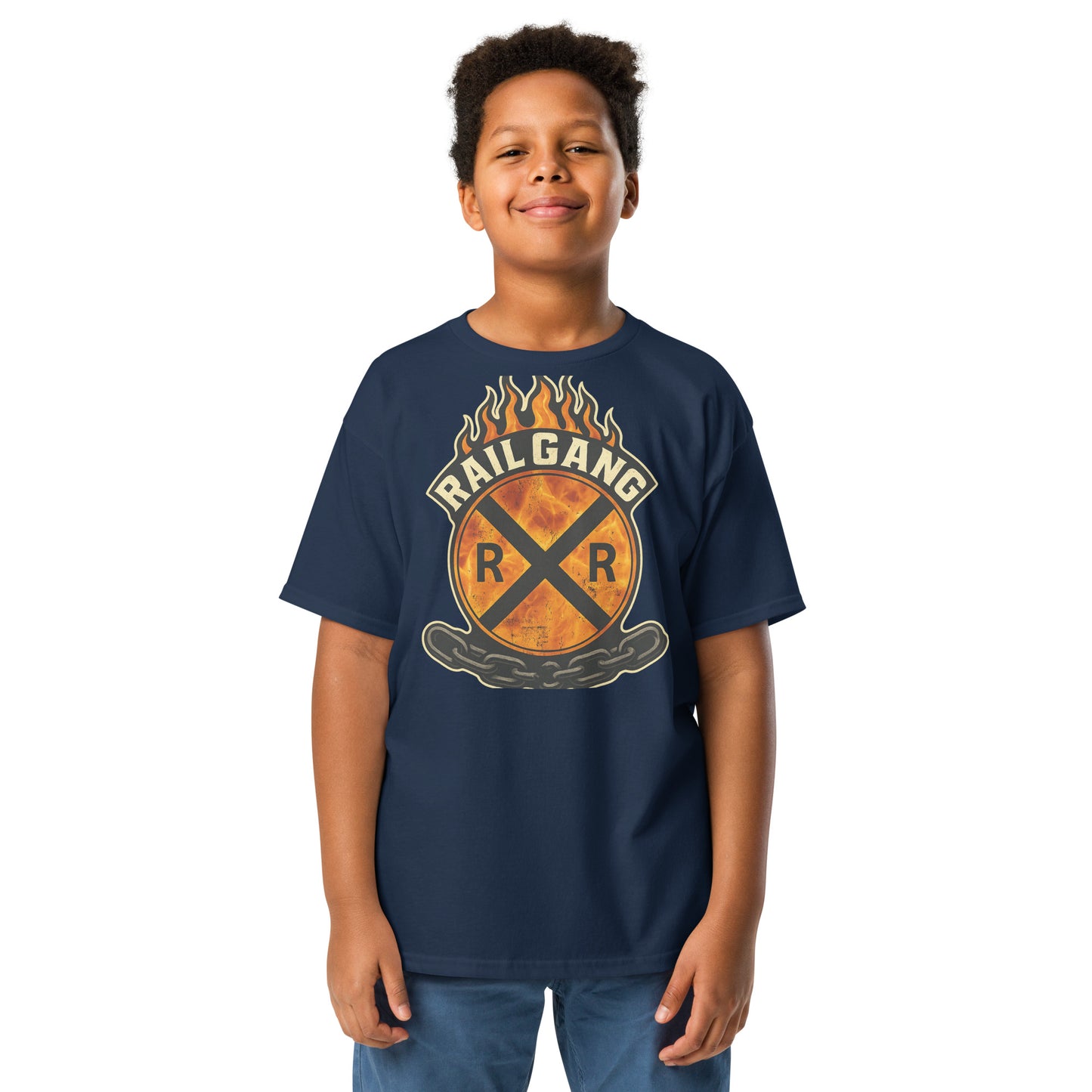 Rail Gang Youth Tee | Bold Train-Inspired Kids Graphic Shirt