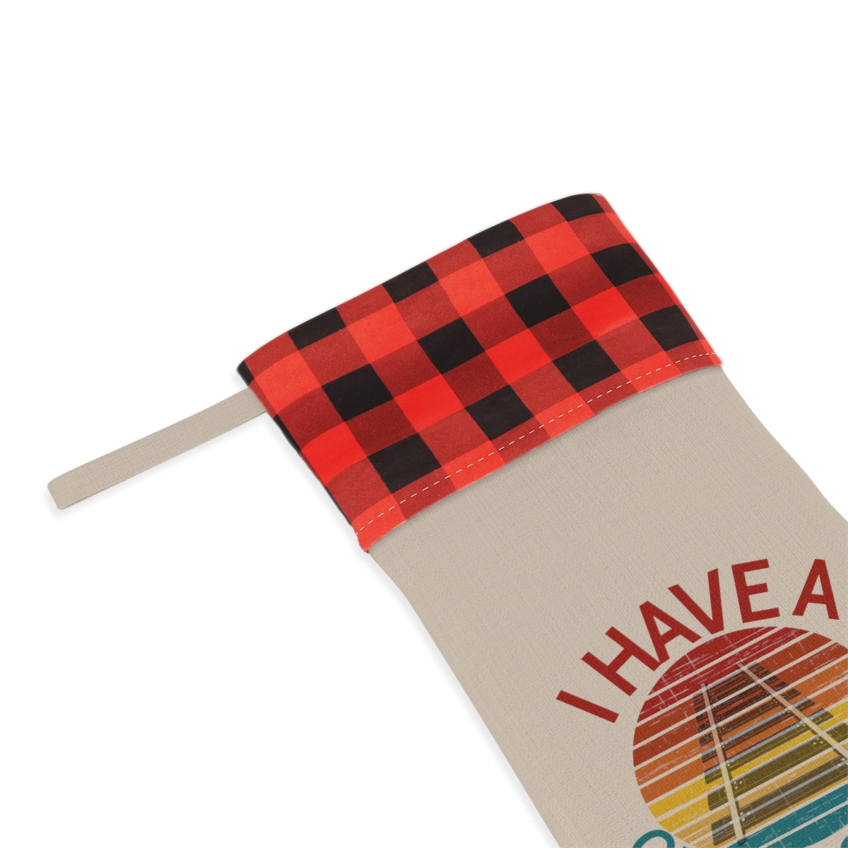 I Have a One Track Mind Christmas Stocking - Broken Knuckle Apparel