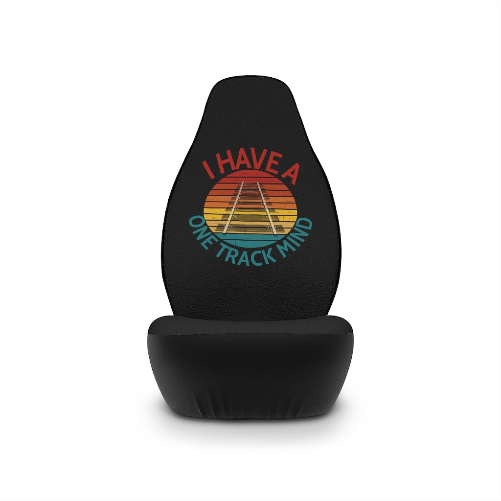 I Have a One Track Mind Custom Car Seat Covers - Broken Knuckle Apparel