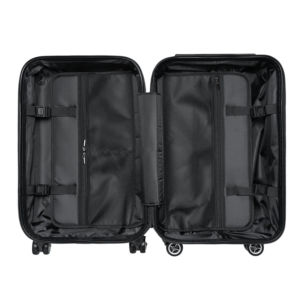 Trains Make Me Happy Cabin Suitcase - Broken Knuckle Apparel