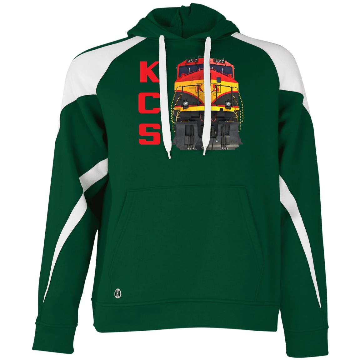 KCS Locomotive Athletic Colorblock Fleece Hoodie - Broken Knuckle Apparel