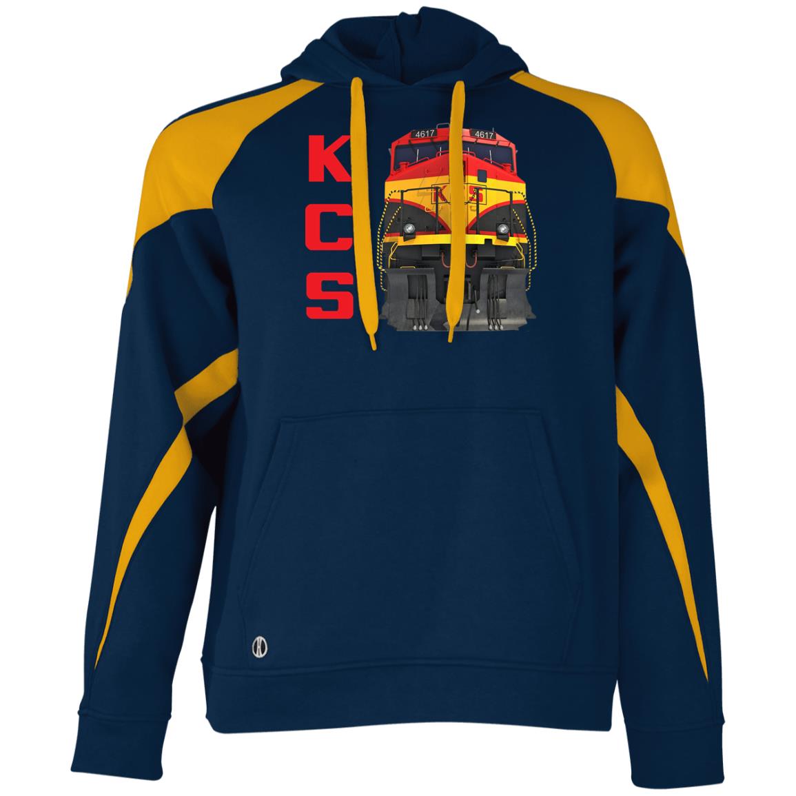 KCS Locomotive Athletic Colorblock Fleece Hoodie - Broken Knuckle Apparel