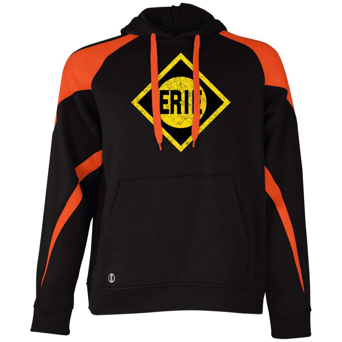 Erie Lackawanna Distressed Athletic Colorblock Fleece Hoodie - Broken Knuckle Apparel