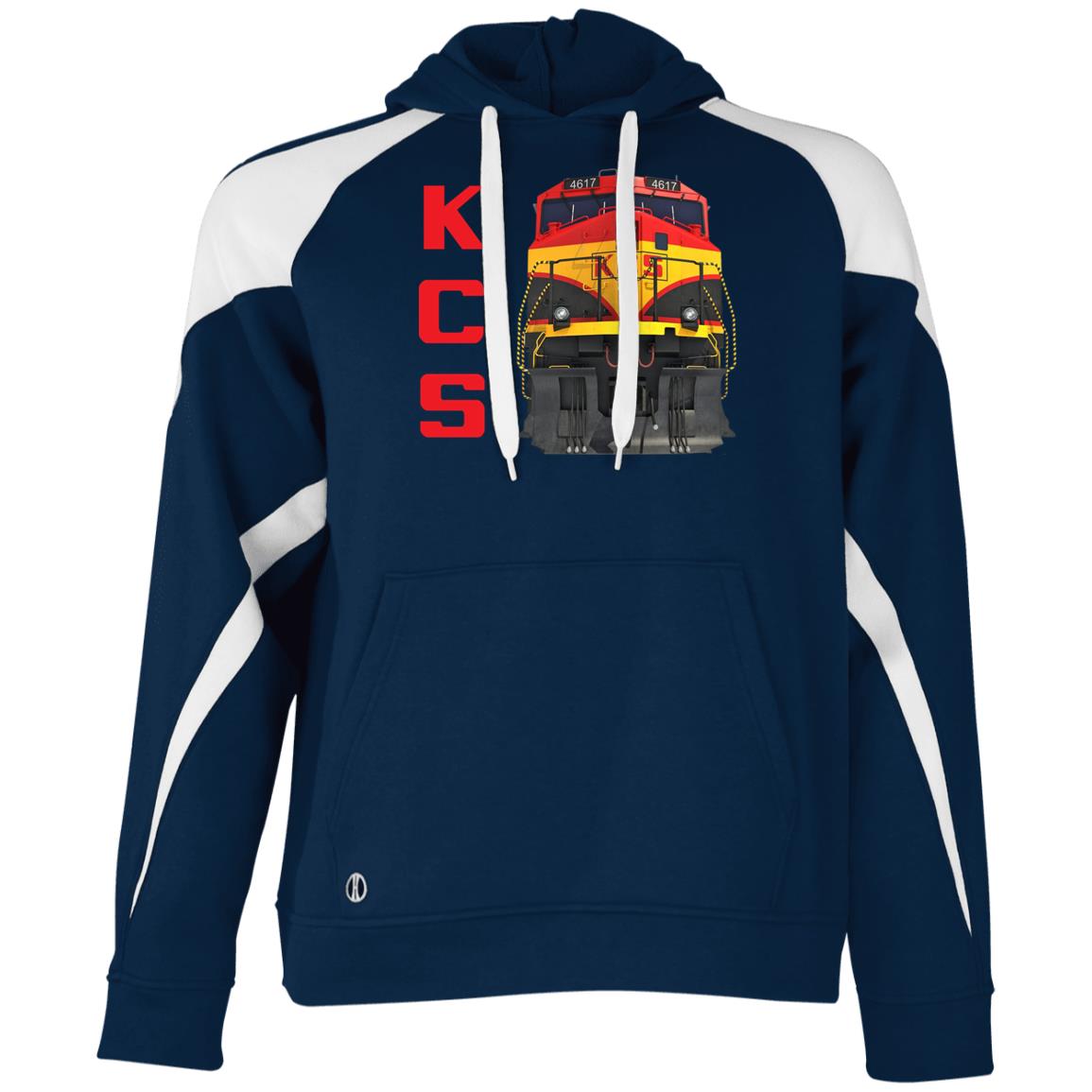 KCS Locomotive Athletic Colorblock Fleece Hoodie - Broken Knuckle Apparel