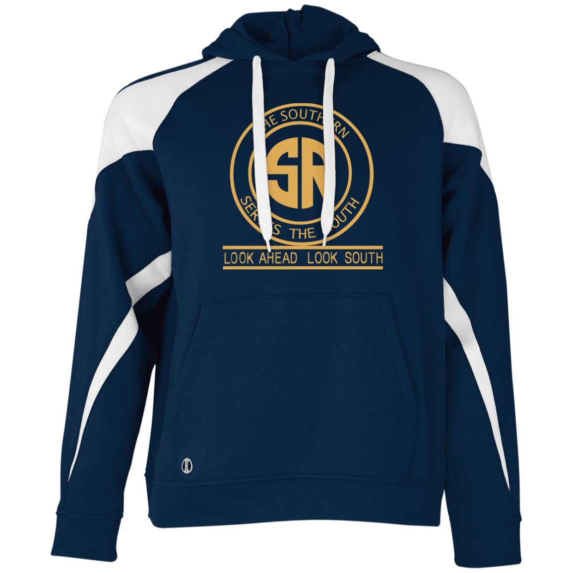 The Southern Serves The South Athletic Colorblock Fleece Hoodie - Broken Knuckle Apparel