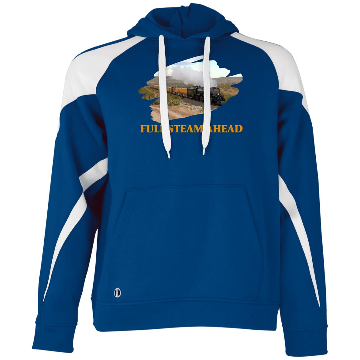 Big Boy 4014 Full Steam Ahead Athletic Colorblock Fleece Hoodie - Broken Knuckle Apparel