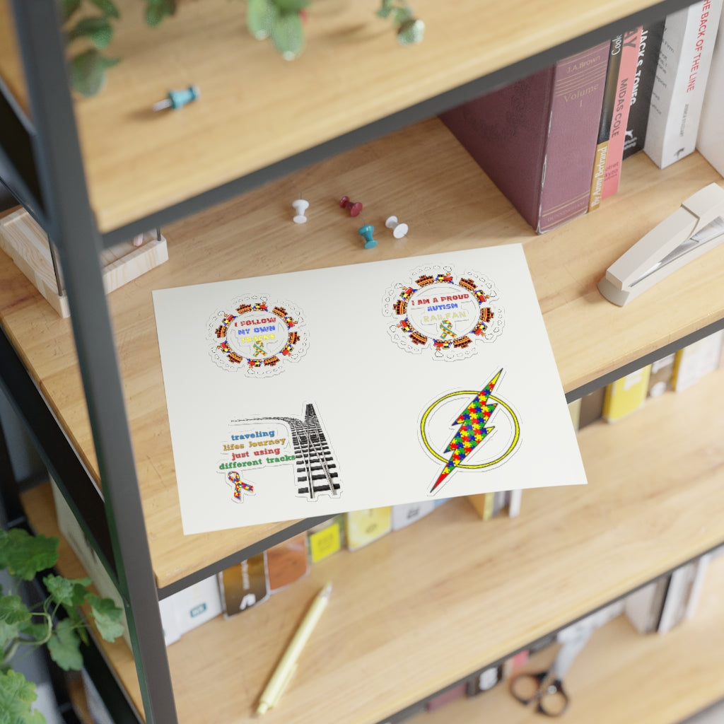 Autism Awareness Sticker Sheets - Broken Knuckle Apparel