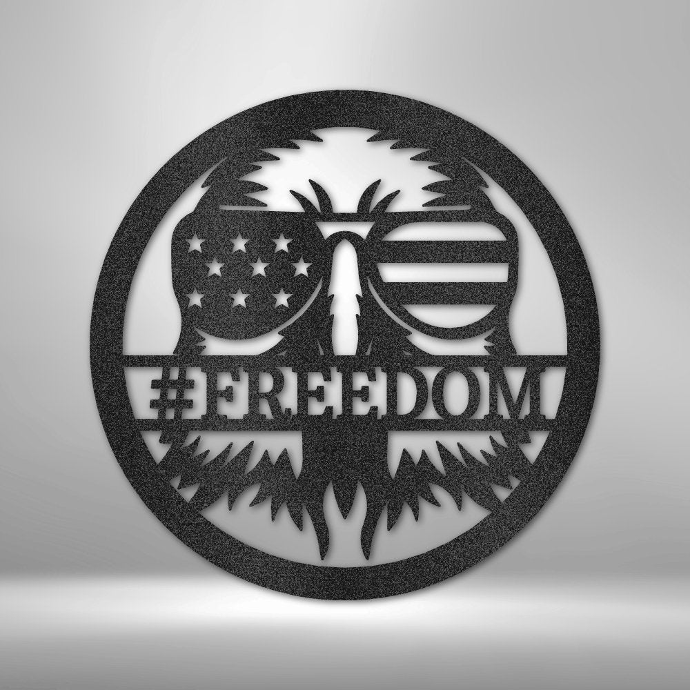 American Eagle Monogram - Personalized Custom Steel Sign - Broken Knuckle Apparel