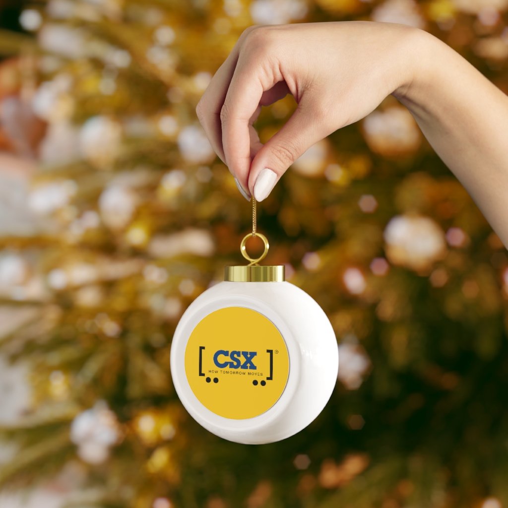 CSX How Tomorrow Moves Christmas Ball Ornament - Broken Knuckle Apparel