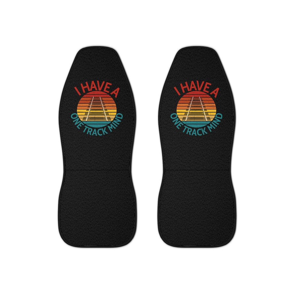 I Have a One Track Mind Custom Car Seat Covers - Broken Knuckle Apparel