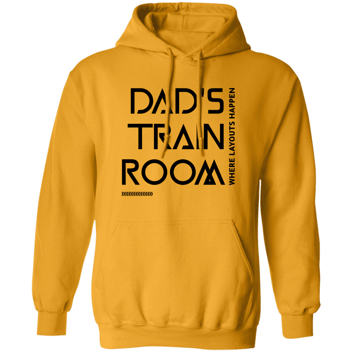 Dad's Train Room Where Layouts Happen Pullover Hoodie - Broken Knuckle Apparel
