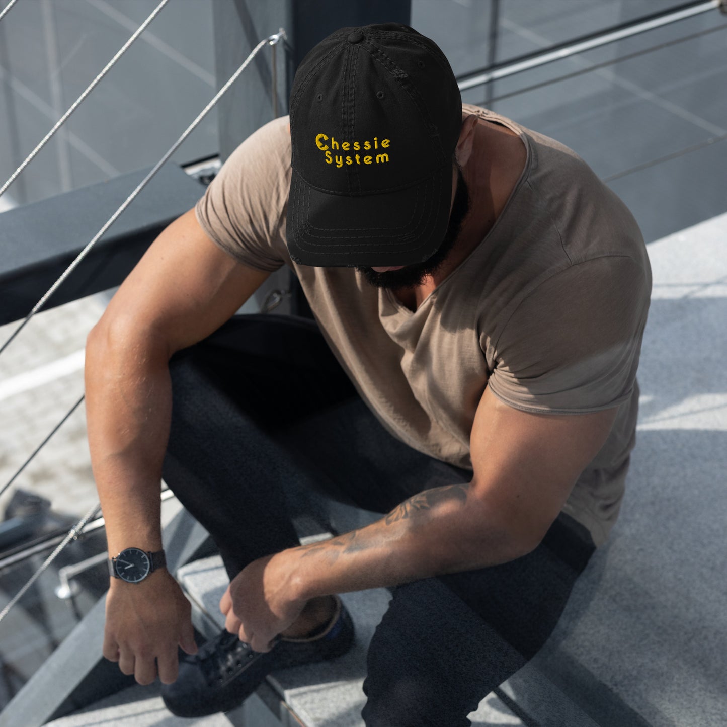 Chessie System Distressed Dad Hat - Broken Knuckle Apparel