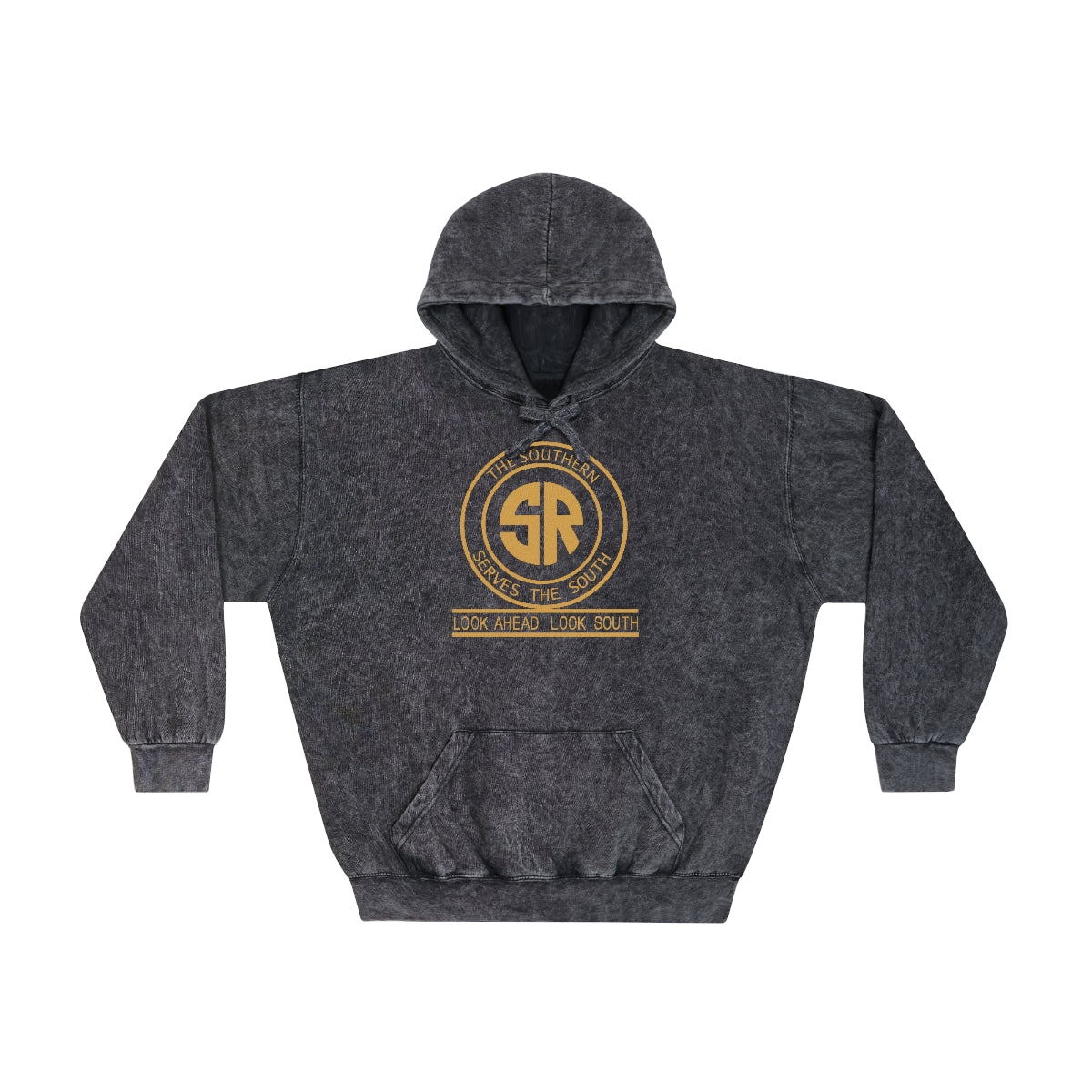 The Southern Serves the South Unisex Mineral Wash Hoodie - Broken Knuckle Apparel