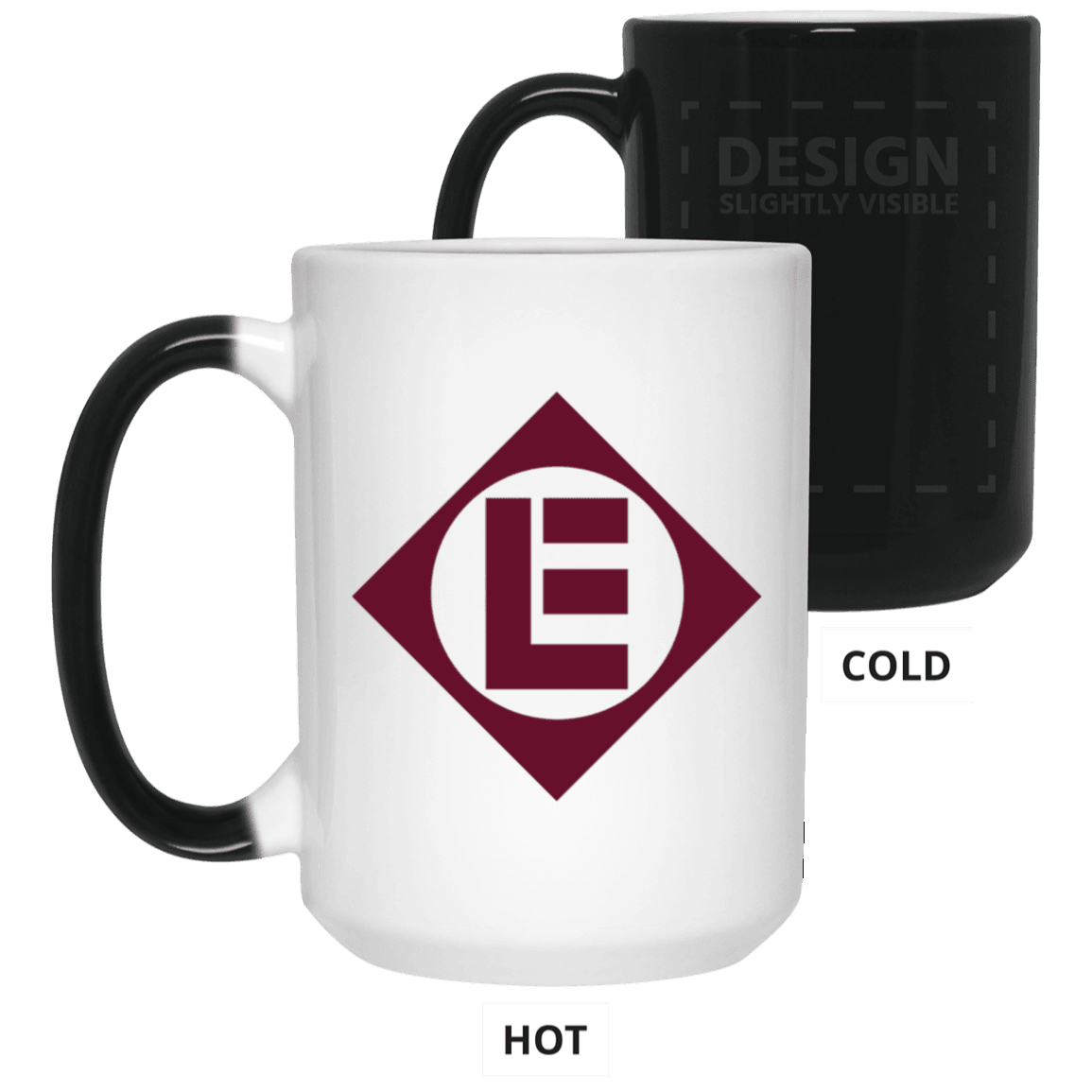 Erie Lackawanna Railway Logo Color Changing 15 oz. Ceramic Mug - Broken Knuckle Apparel