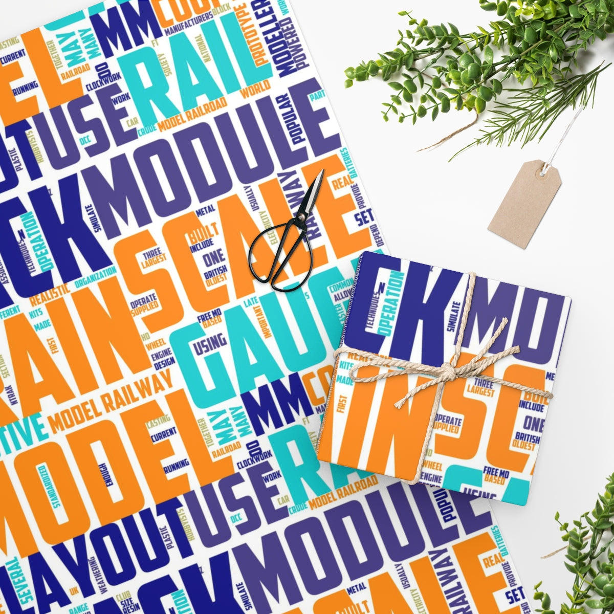 Model Train Wrapping Paper - Broken Knuckle Apparel
