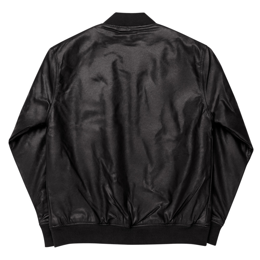 Kansas City Southern Leather Bomber Jacket - Broken Knuckle Apparel