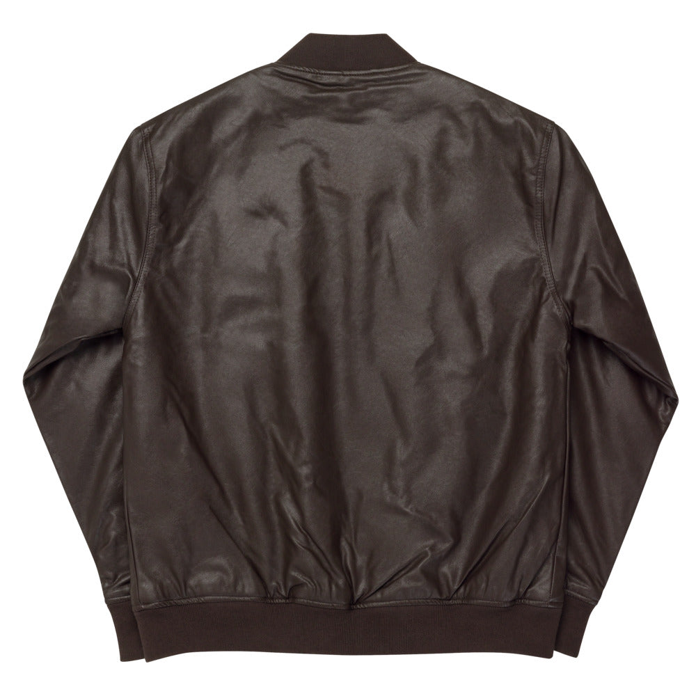 Kansas City Southern Leather Bomber Jacket - Broken Knuckle Apparel