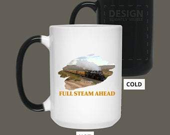 Full Steam Ahead Big Boy 4014 15 oz. Color Changing Mug - Broken Knuckle Apparel