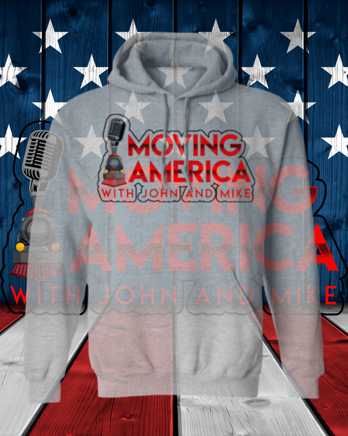 Moving America Podcast Pullover Hoodie - Broken Knuckle Apparel