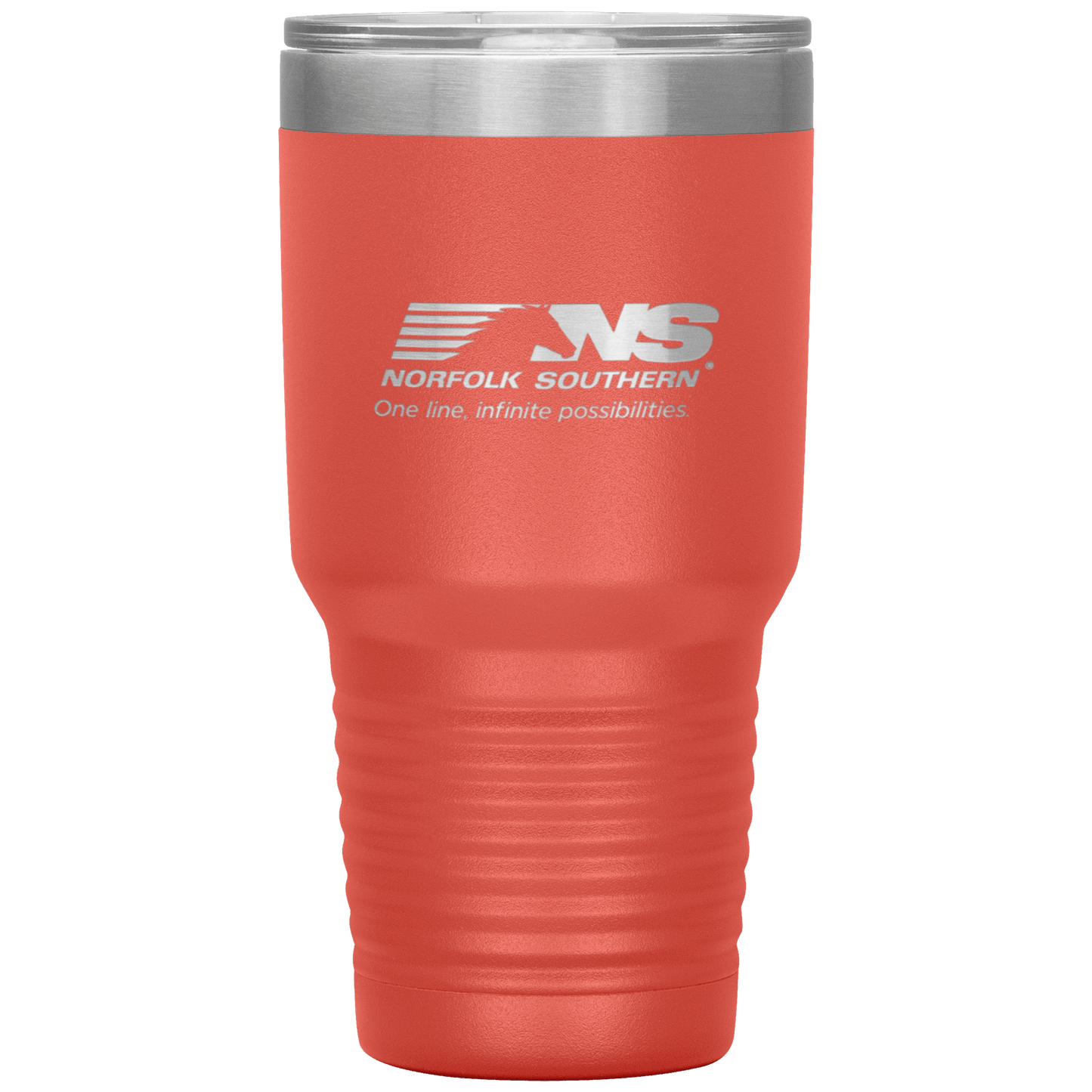 Norfolk Southern Railroad One Line, Infinite Possibilities Logo 30 oz. Stainless Steel Tumbler - Broken Knuckle Apparel
