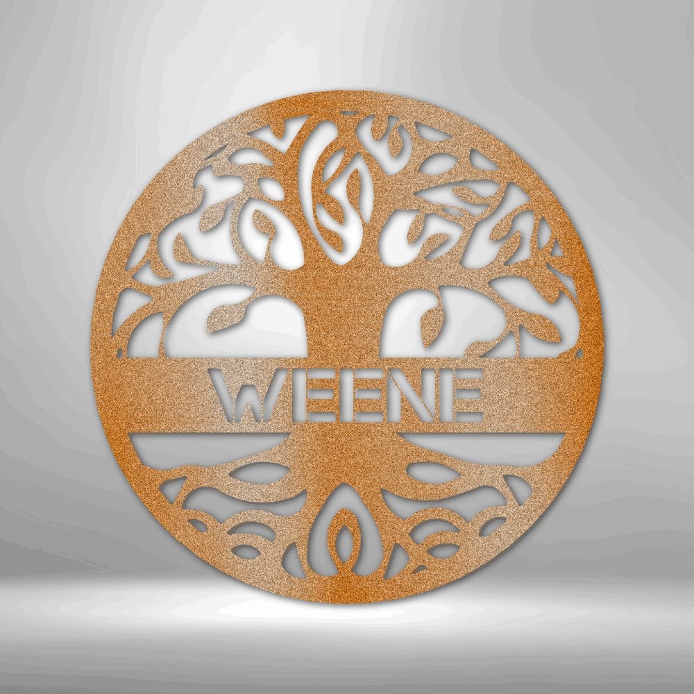 Personalized Tree of Life - Custom Metal Sign - Broken Knuckle Apparel