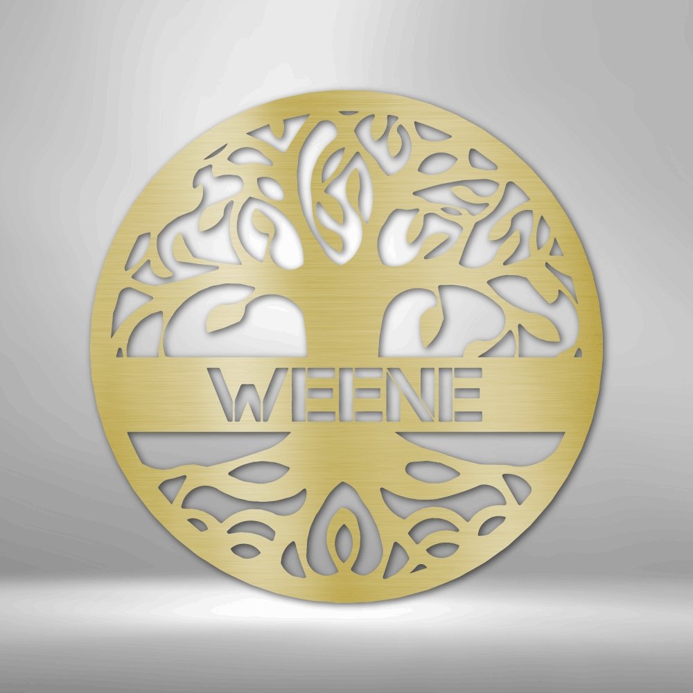 Personalized Tree of Life - Custom Metal Sign - Broken Knuckle Apparel