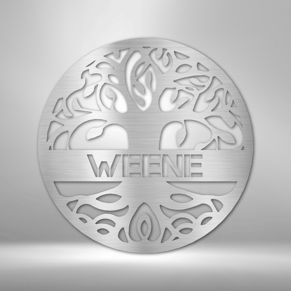Personalized Tree of Life - Custom Metal Sign - Broken Knuckle Apparel