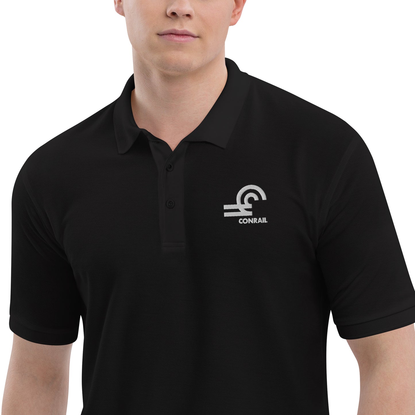 Conrail Men's Premium Polo - Broken Knuckle Apparel