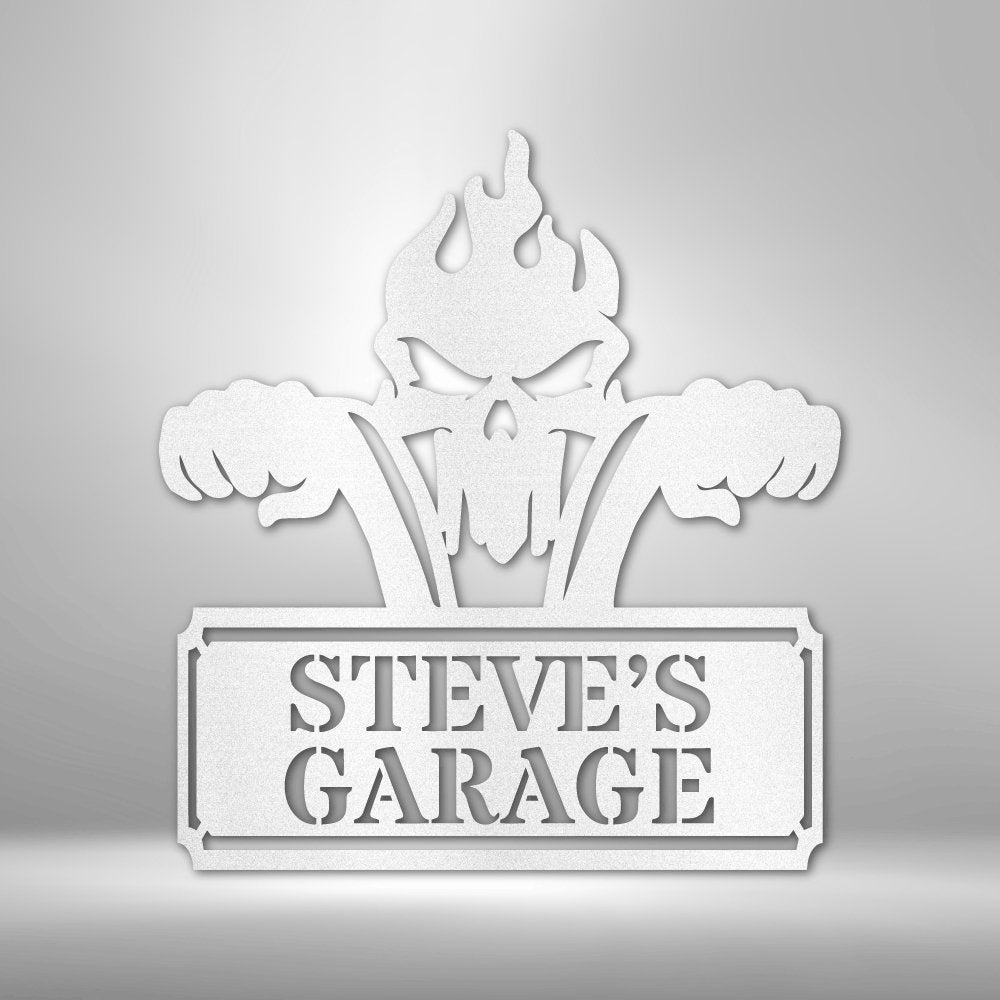 Rough Ride Monogram - Personalized Steel Sign - Broken Knuckle Apparel