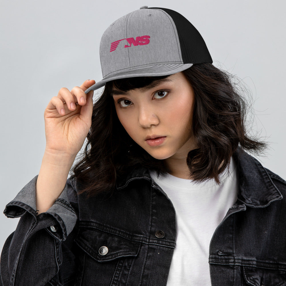 Pink Norfolk Southern Logo Trucker Cap - Broken Knuckle Apparel