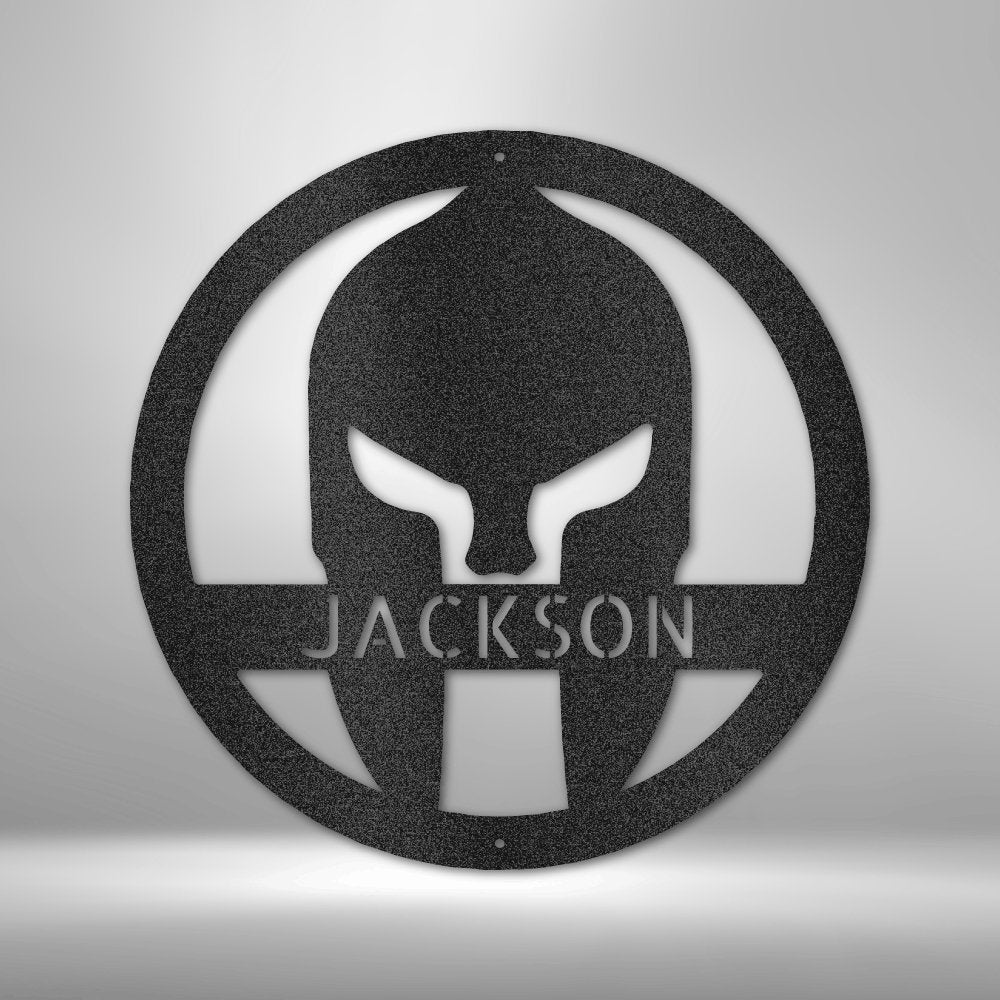 Spartan Helmet - Steel Sign - Broken Knuckle Apparel