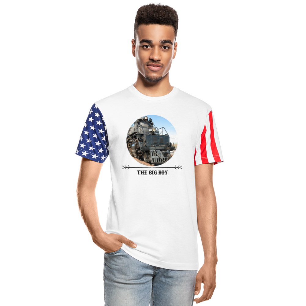 UP Big Boy 4014 American Flag T-Shirt - Broken Knuckle Apparel