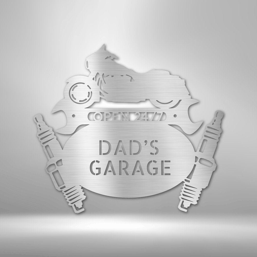 Street Glide Mechanic Monogram -Custom Metal Sign - Broken Knuckle Apparel